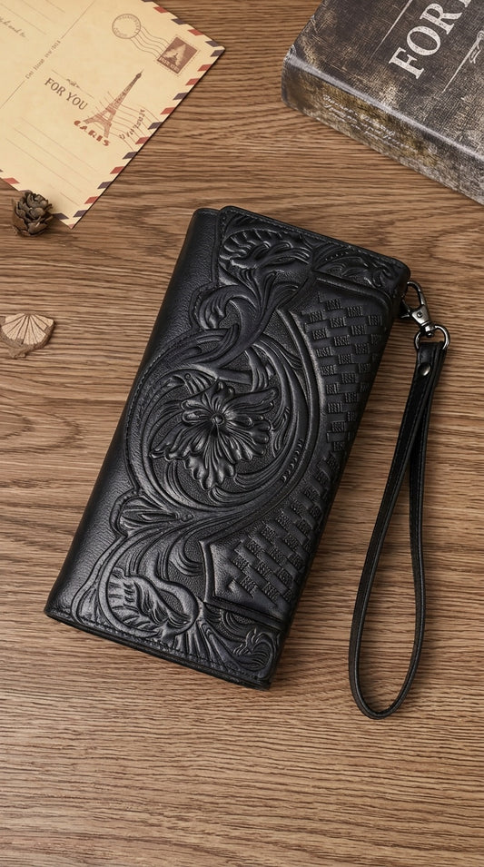 Saddle & Scripture Leather Wallets